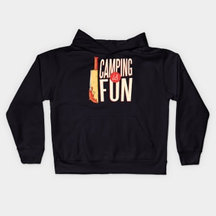 camping is fun Kids Hoodie